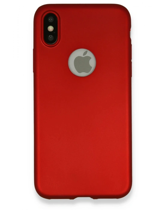 Newface iPhone X Kılıf First Silikon - Bordo