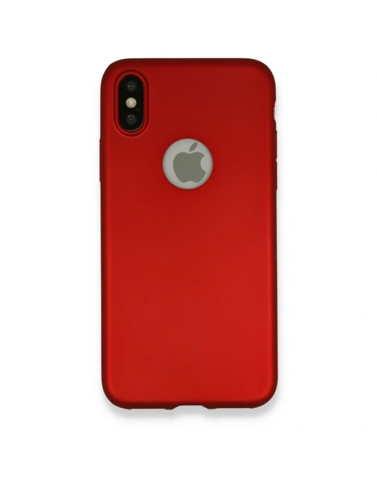 Newface iPhone X Kılıf First Silikon - Bordo