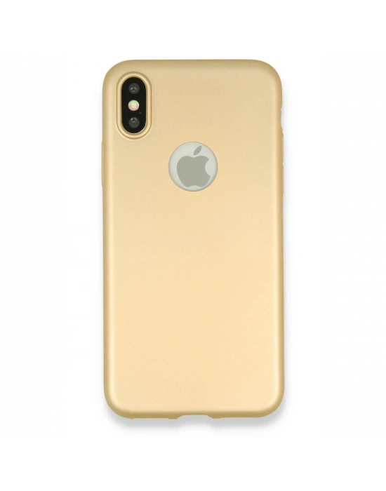 Newface iPhone X Kılıf First Silikon - Gold