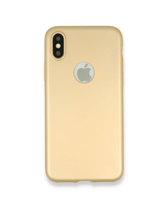 Newface iPhone X Kılıf First Silikon - Gold