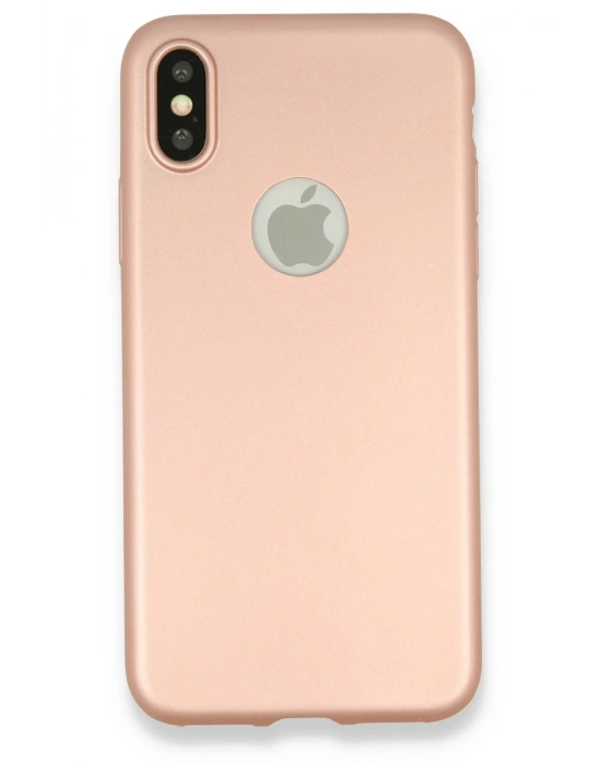 Newface iPhone X Kılıf First Silikon - Rose Gold