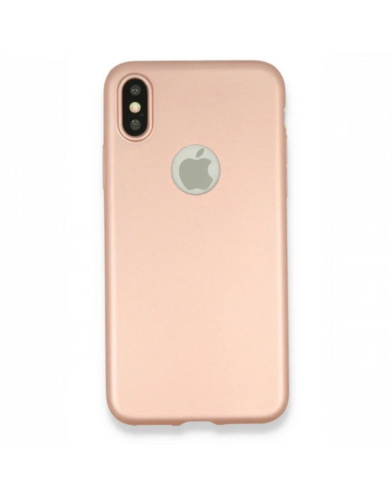 Newface iPhone X Kılıf First Silikon - Rose Gold