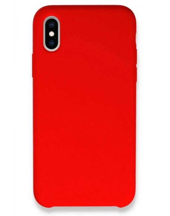 Newface iPhone X Kılıf Lansman Legant Silikon - Kırmızı