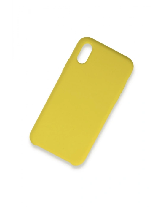 Newface iPhone X Kılıf Lansman Legant Silikon - Sarı