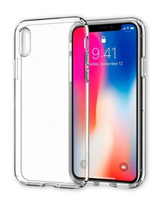 Newface iPhone X Kılıf Lüx Şeffaf Silikon