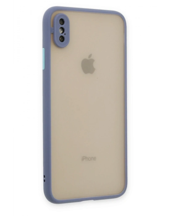 Newface iPhone X Kılıf Montreal Silikon Kapak - Gri