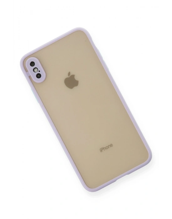 Newface iPhone X Kılıf Montreal Silikon Kapak - Mor