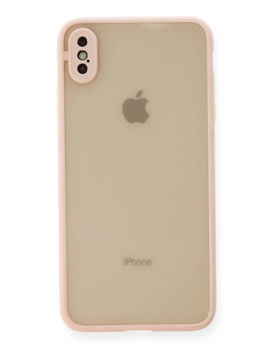 Newface iPhone X Kılıf Montreal Silikon Kapak - Pembe