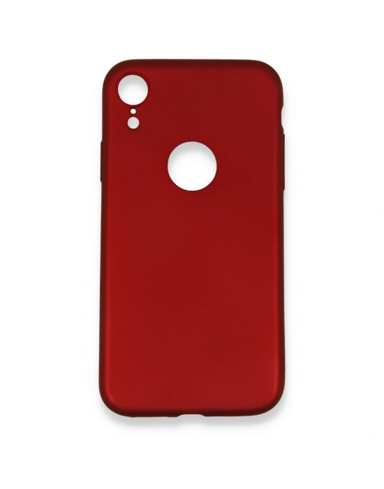 Newface iPhone XR Kılıf First Silikon - Bordo