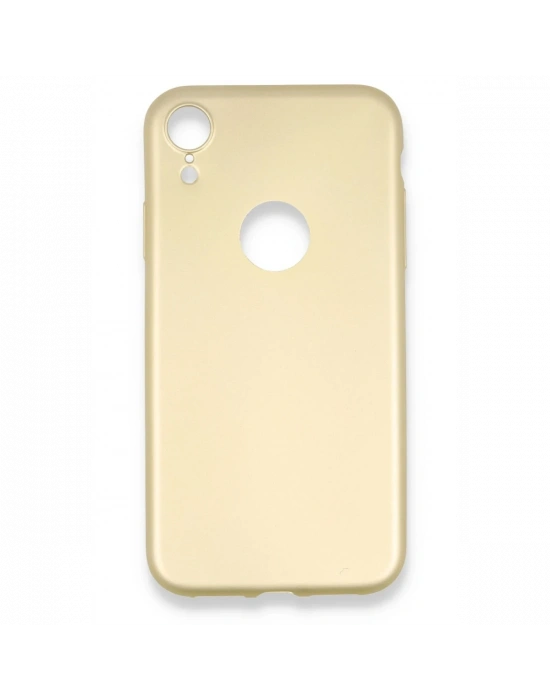 Newface iPhone XR Kılıf First Silikon - Gold