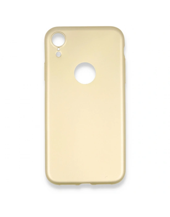 Newface iPhone XR Kılıf First Silikon - Gold