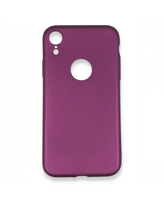 Newface iPhone XR Kılıf First Silikon - Mürdüm