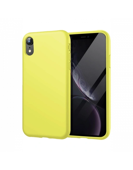 Newface iPhone XR Kılıf First Silikon - Parlak Yeşil