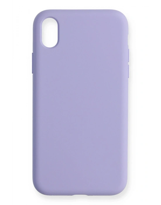 Newface iPhone XR Kılıf Nano içi Kadife Silikon - Lila