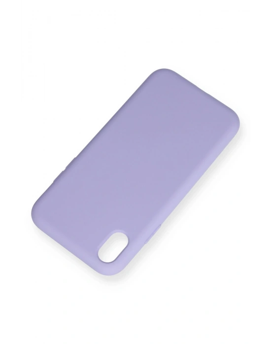 Newface iPhone XR Kılıf Nano içi Kadife Silikon - Lila