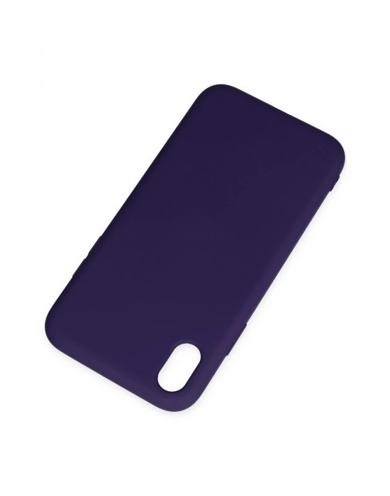 Newface iPhone XR Kılıf Nano içi Kadife Silikon - Mor