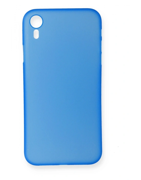 Newface iPhone XR Kılıf PP Ultra İnce Kapak - Mavi