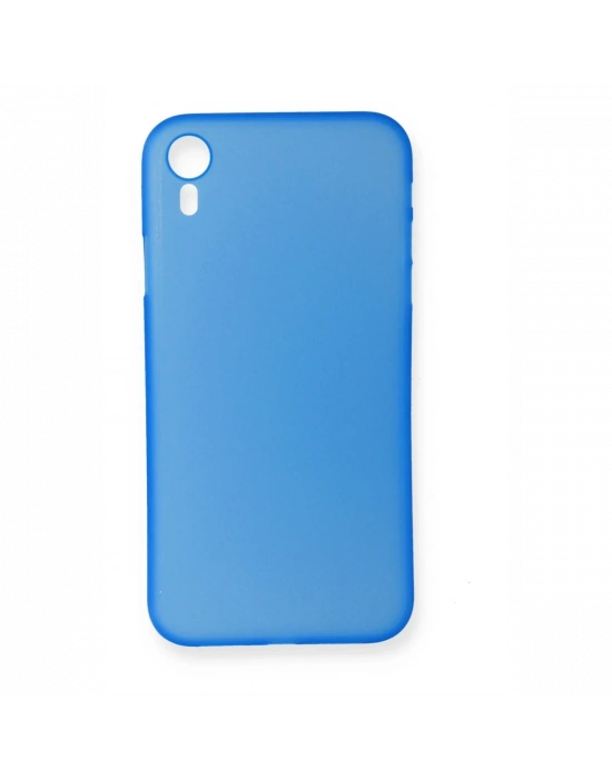 Newface iPhone XR Kılıf PP Ultra İnce Kapak - Mavi