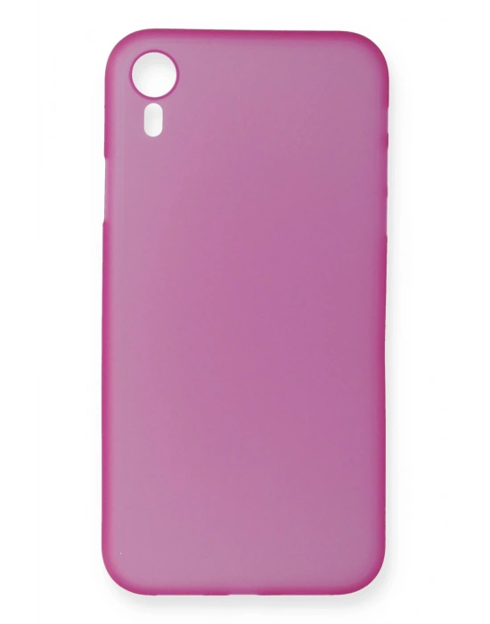 Newface iPhone XR Kılıf PP Ultra İnce Kapak - Pembe