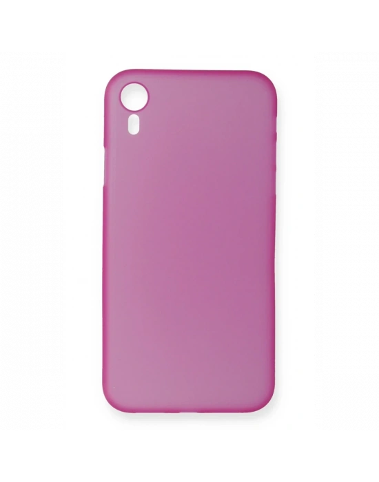 Newface iPhone XR Kılıf PP Ultra İnce Kapak - Pembe