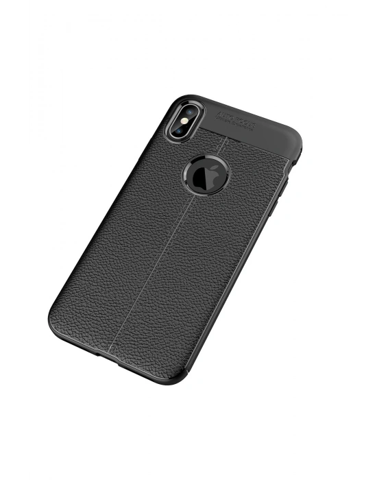 Newface iPhone XS Max Kılıf Auto Focus Kapak - Siyah