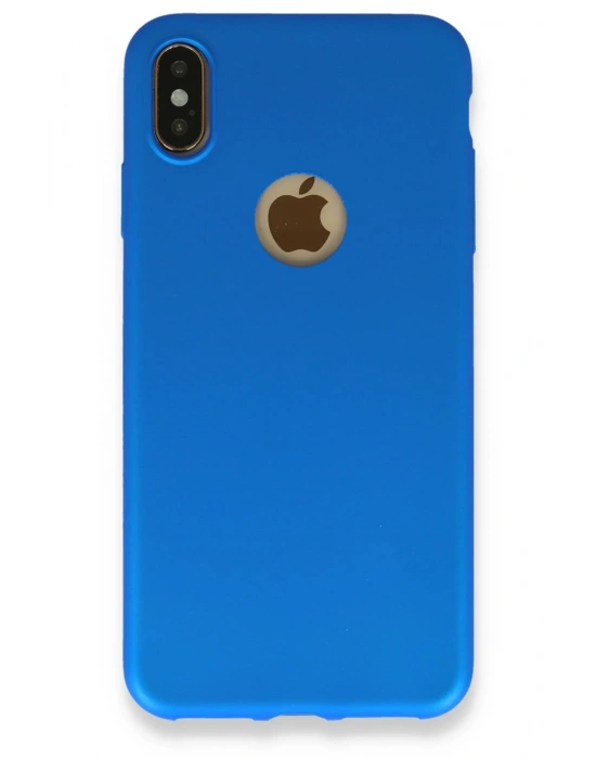 Newface iPhone XS Max Kılıf First Silikon - Mavi