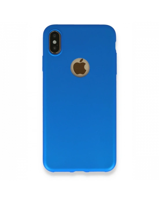 Newface iPhone XS Max Kılıf First Silikon - Mavi