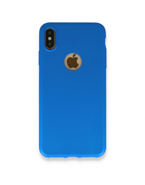 Newface iPhone XS Max Kılıf First Silikon - Mavi