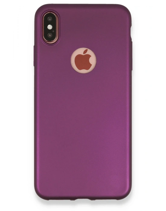 Newface iPhone XS Max Kılıf First Silikon - Mürdüm