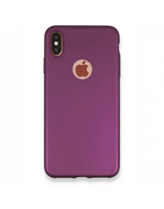 Newface iPhone XS Max Kılıf First Silikon - Mürdüm