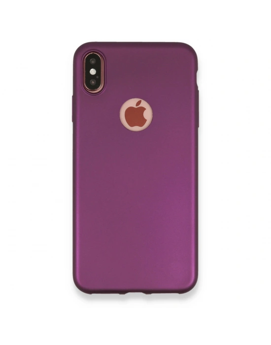 Newface iPhone XS Max Kılıf First Silikon - Mürdüm