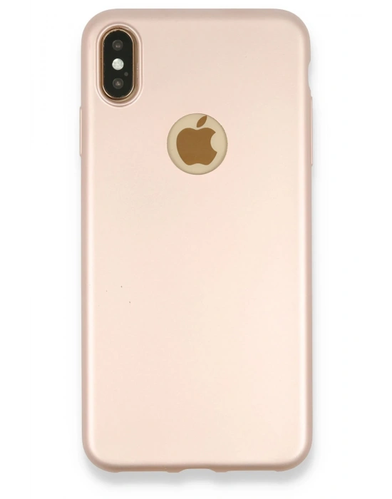 Newface iPhone XS Max Kılıf First Silikon - Rose Gold