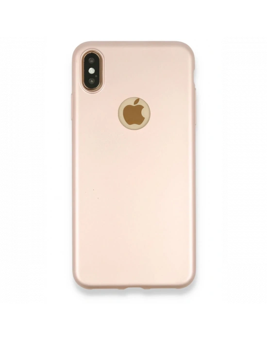 Newface iPhone XS Max Kılıf First Silikon - Rose Gold