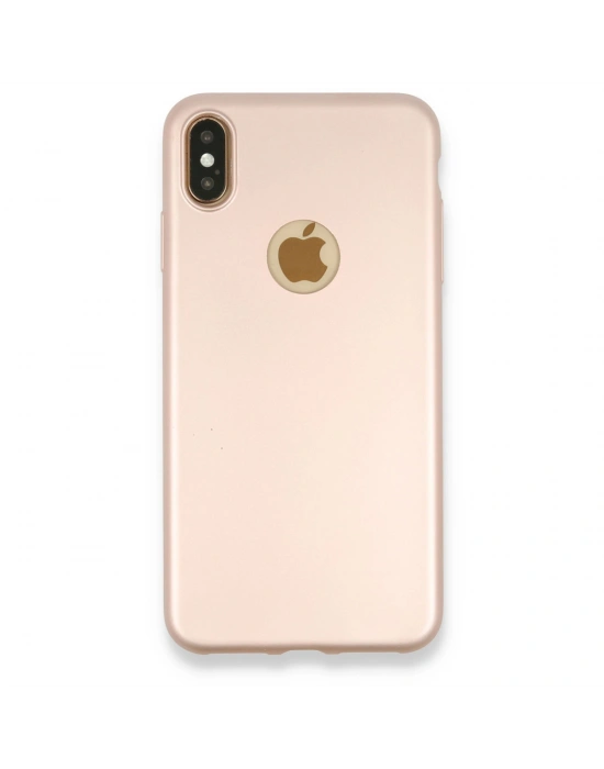 Newface iPhone XS Max Kılıf First Silikon - Rose Gold