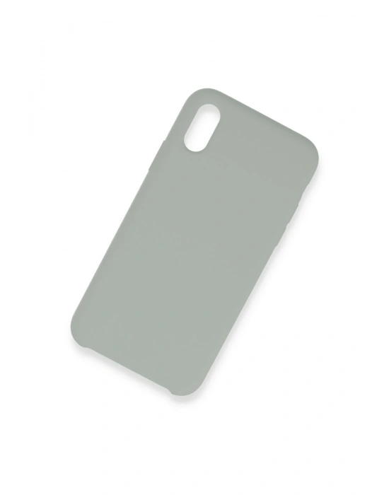 Newface iPhone XS Max Kılıf Lansman Legant Silikon - Açık Gri