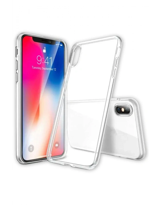 Newface iPhone XS Max Kılıf Lüx Şeffaf Silikon