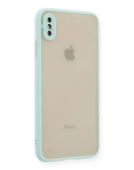 Newface iPhone XS Max Kılıf Montreal Silikon Kapak - Turkuaz