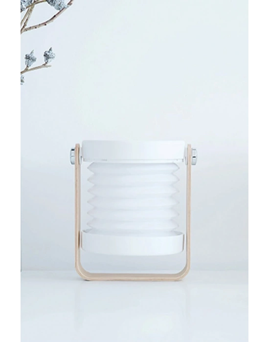 Newface JP-DLD Kamp Lambası Görünümlü Dekoratif Gece Lambası - Beyaz