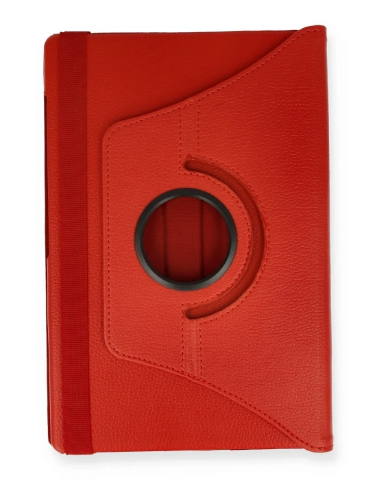 Newface Lenovo M10 FHD Plus X606F Kılıf 360 Tablet Deri Kılıf - Kırmızı