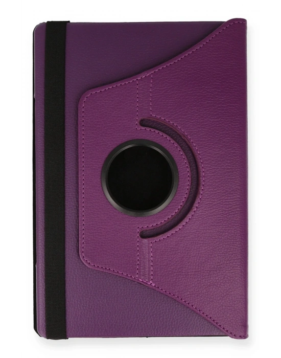 Newface Lenovo M10 FHD Plus X606F Kılıf 360 Tablet Deri Kılıf - Mürdüm