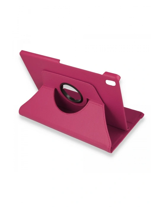 Newface Lenovo M10 FHD Plus X606F Kılıf 360 Tablet Deri Kılıf - Pembe