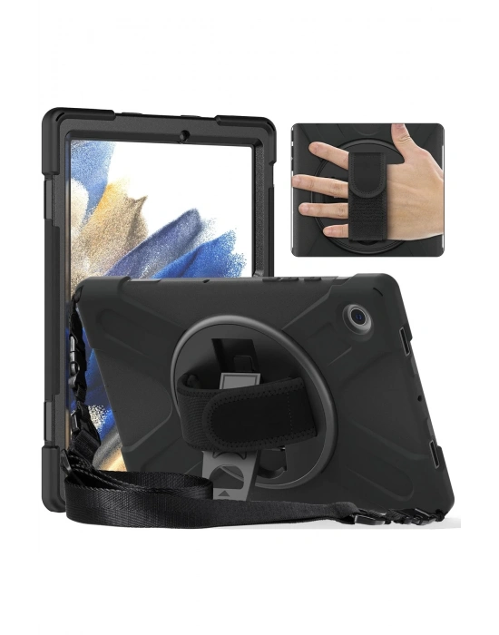 Newface Lenovo M10 HD X306F Kılıf Amazing Tablet Kapak - Siyah