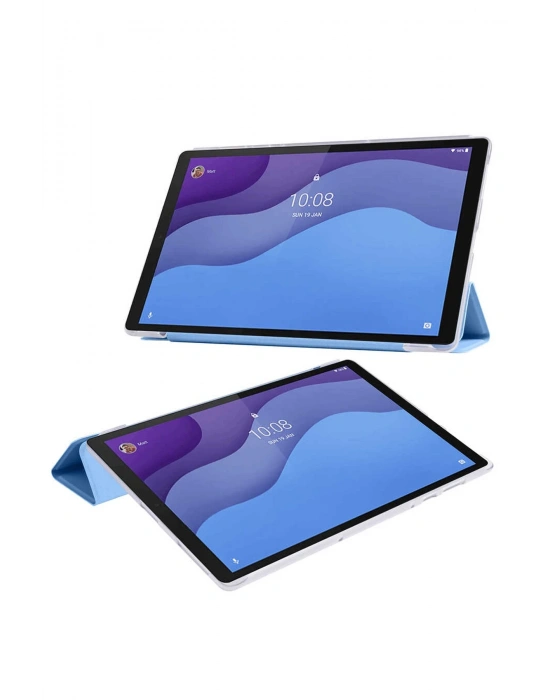 Newface Lenovo M10 HD X306F Kılıf Tablet Smart Kılıf - Mavi