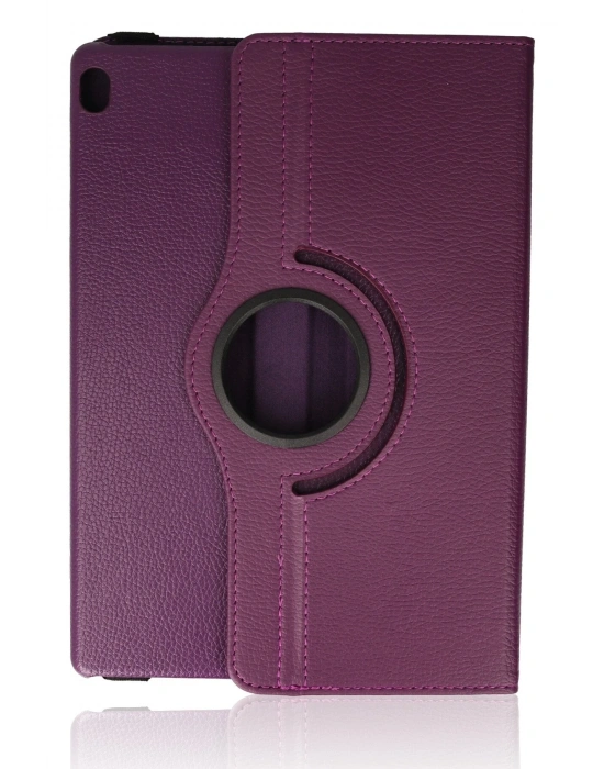 Newface Lenovo M10 X505F Kılıf 360 Tablet Deri Kılıf - Mürdüm