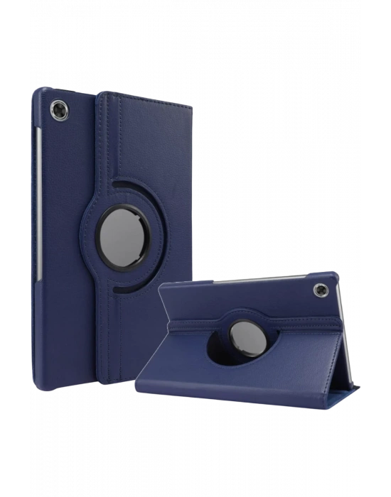Newface Lenovo Tab M10 TB311FU Kılıf 360 Tablet Deri Kılıf - Lacivert