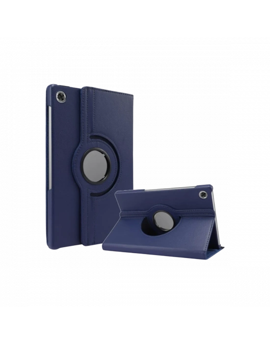 Newface Lenovo Tab M10 TB311FU Kılıf 360 Tablet Deri Kılıf - Lacivert