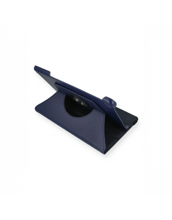 Newface Lenovo Tab M10 TB328FU Kılıf 360 Tablet Deri Kılıf - Lacivert