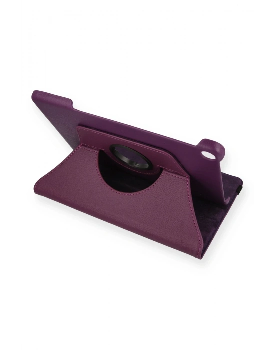 Newface Lenovo Tab M10 TB328FU Kılıf 360 Tablet Deri Kılıf - Mürdüm