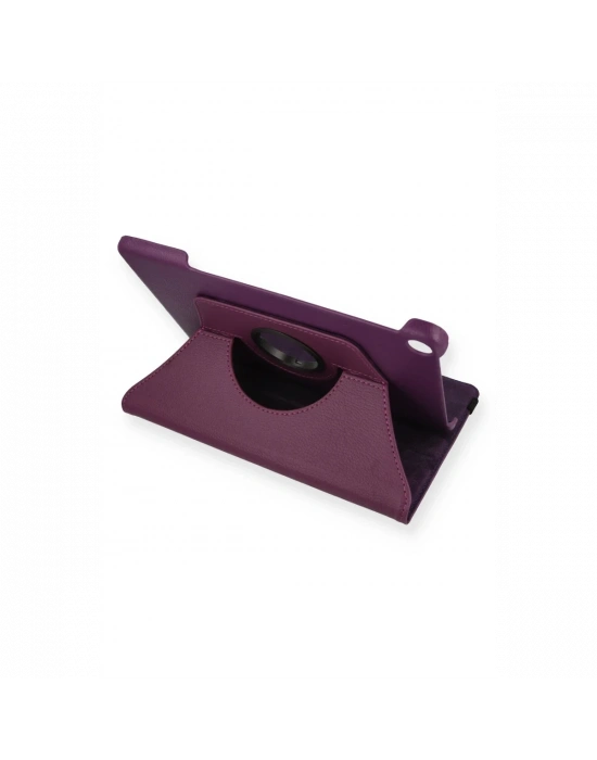 Newface Lenovo Tab M10 TB328FU Kılıf 360 Tablet Deri Kılıf - Mürdüm