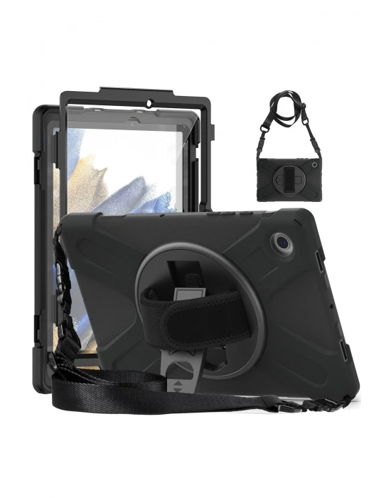 Newface Lenovo Tab M10 TB328FU Kılıf Amazing Tablet Kapak - Siyah